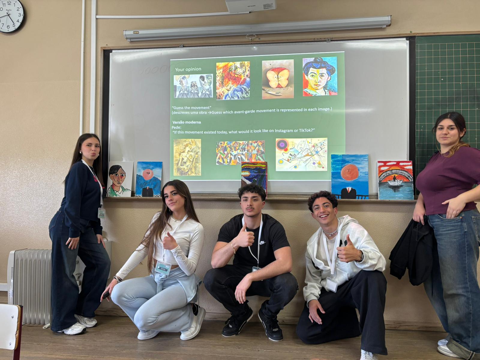 Sessão de intercâmbio cultural com alunos e parceiros de Palermo