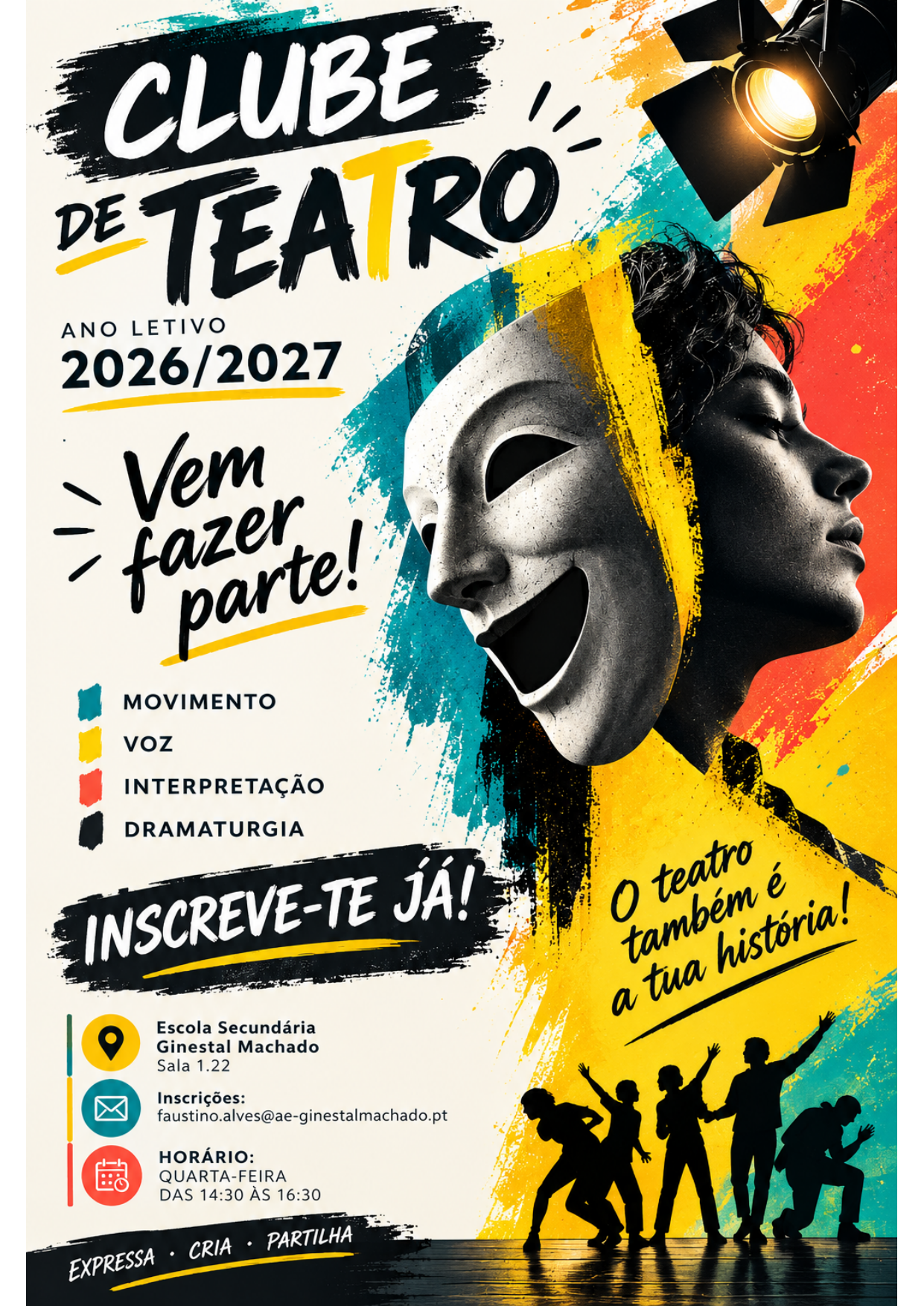 Cartaz do Clube de Teatro 2026/2027